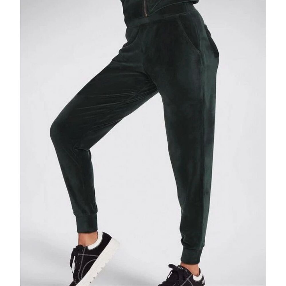 Skechers Apparel Pine Green Knit Velour Highlight Jogger Pants Sz 3XL NWT